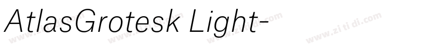 AtlasGrotesk Light字体转换